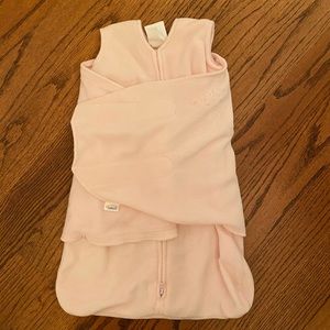Newborn halo swaddle sleep sack light pink